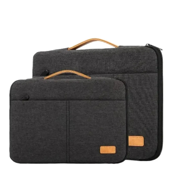 Habicare 9eight5 shockproof laptop sleeve bag for 14-15.6 inch MacBook, HP, and Dell laptops with padded protection and durable material.