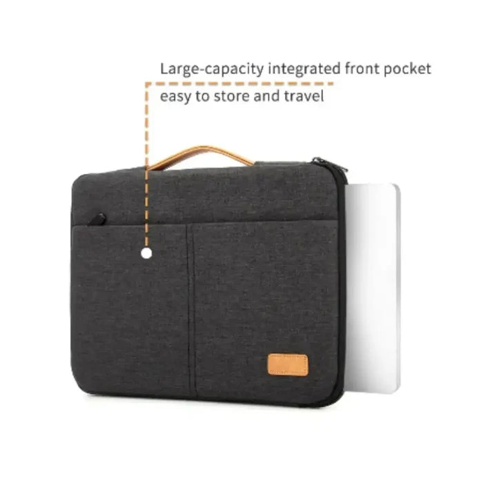 Habicare 9eight5 shockproof laptop sleeve bag for 14-15.6 inch MacBook, HP, and Dell with padded protection and sleek design.