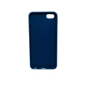Navy blue silicone phone case for iPhone 5, 5s, and SE by 9eight5, showing the protective cover on the device.