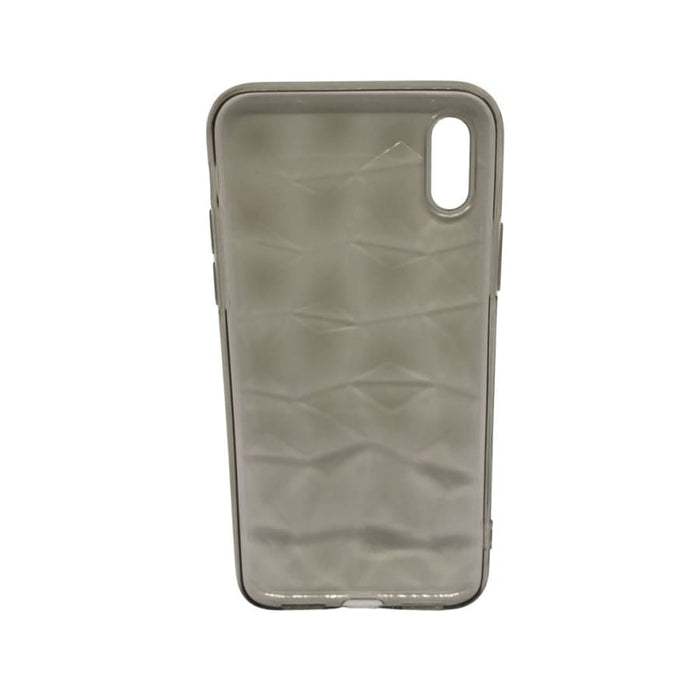 Silicone phone case for iPhone X and XS by 9eight5, showing a sleek, flexible protective cover with a smooth finish.