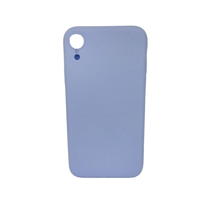Lavender silicone phone case for iPhone XR by 9eight5, flexible and protective with smooth texture.