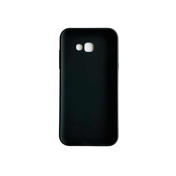 Silicone phone case for Samsung Galaxy A7 (2017) by 9eight5, showing a soft, flexible protective cover on the device.