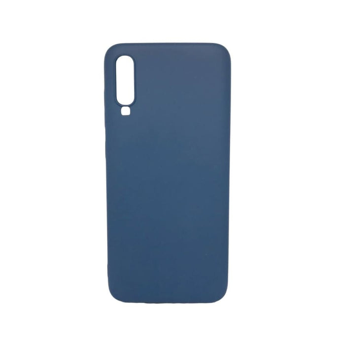 Silicone phone case for Samsung Galaxy A70 by 9eight5, snug fit with smooth texture and precise cutouts for buttons and camera.