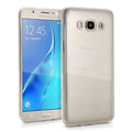 Clear silicone phone case for Samsung Galaxy J510 by 9eight5, showing a slim, flexible protective cover with precise cutouts.