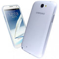 Clear silicone case for Samsung Galaxy Note 2 by 9eight5, showcasing slim, flexible protection with a transparent design.