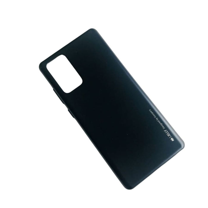 Black silicone case for Samsung Galaxy Note 20, 9eight5 brand, designed to protect and fit the mobile phone perfectly.
