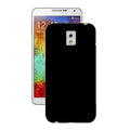 Black silicone case for Samsung Galaxy Note 3 by 9eight5, showing a snug fit and smooth texture on the phone.