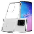 Clear silicone phone case for Samsung Galaxy S20 Ultra by 9eight5, showing a transparent, flexible protective cover.