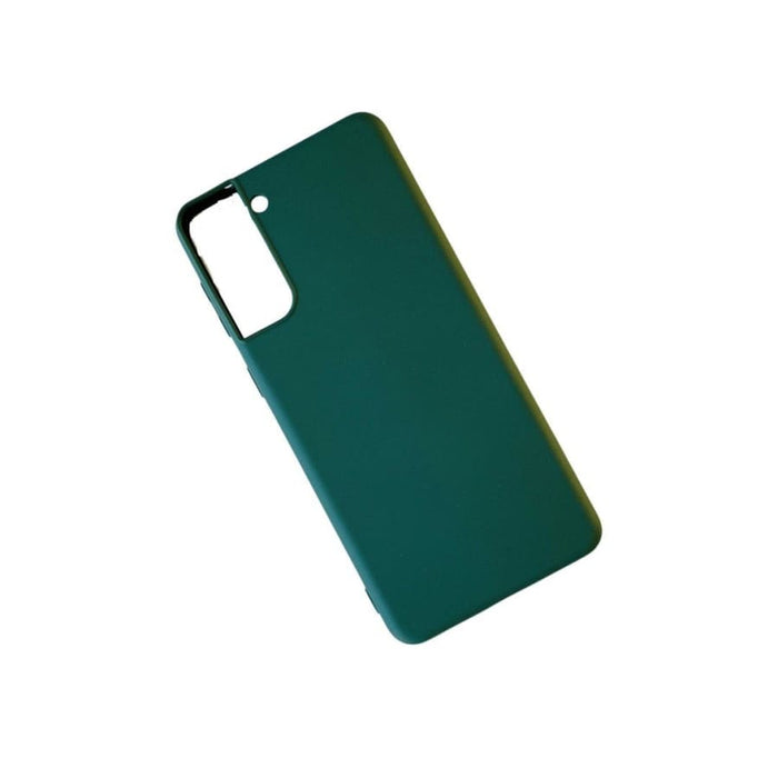 Silicone case for Samsung Galaxy S21 Plus by 9eight5, soft pink color, fits the phone with precise cutouts and smooth texture.
