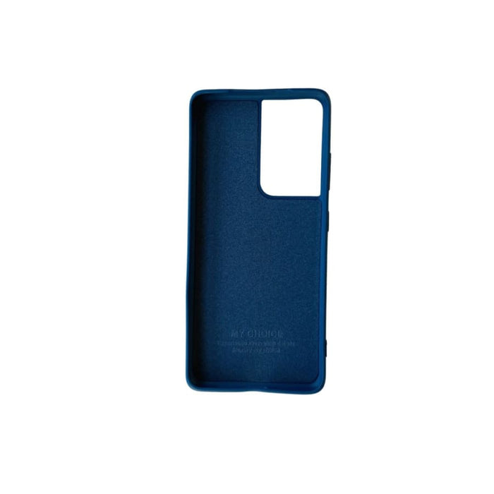 Silicone case for Samsung Galaxy S21 Ultra by 9eight5, soft black protective phone cover with textured grip design.