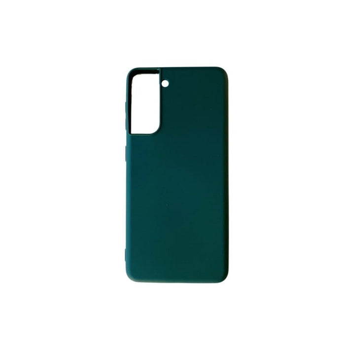 Silicone phone case for Samsung Galaxy S21 by 9eight5, soft black protective cover with textured grip design.