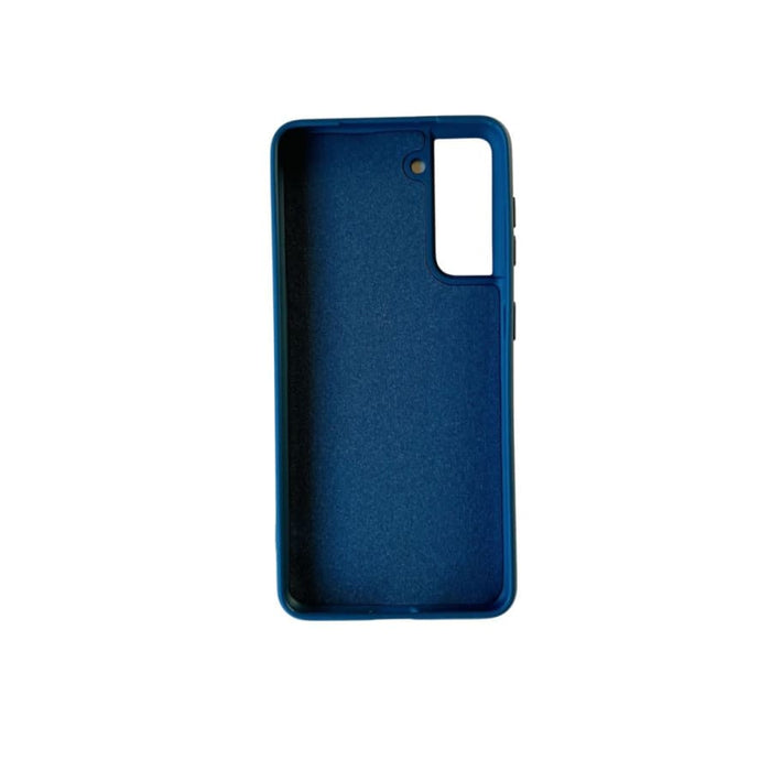 Silicone case for Samsung Galaxy S21 by 9eight5, showing a sleek, flexible protective phone cover with textured grip.