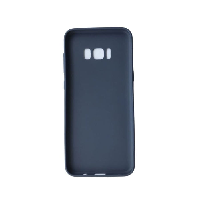 Silicone phone case for Samsung Galaxy S8 Plus by 9eight5, showing smooth, flexible material and precise cutouts for buttons and camera.