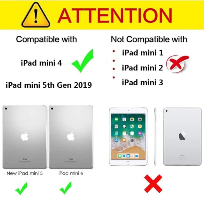 Black silicone cover for iPad Mini 4 and 5th gen by 9eight5, showing a snug fit and smooth texture.