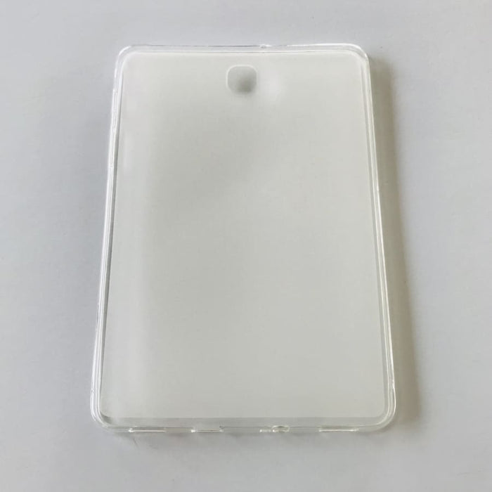 Clear silicone cover for Samsung Galaxy Tab S2 8.0-inch T710, T715, T719 by 9eight5, showing protective transparent case.