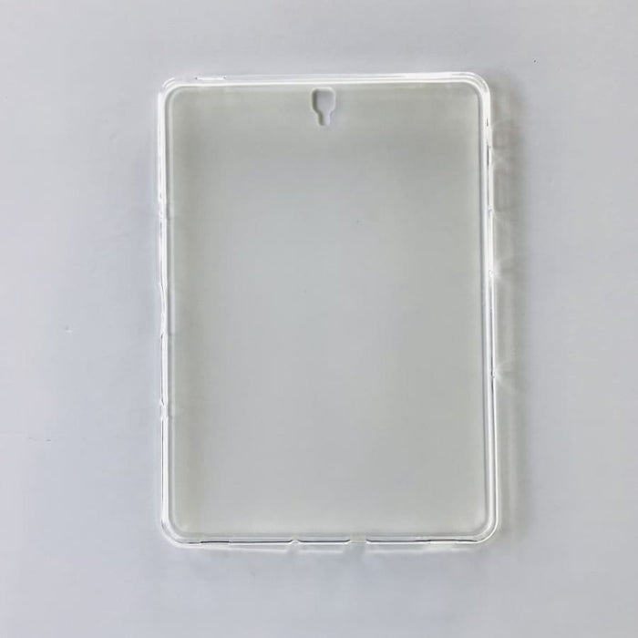 Clear silicone cover for Samsung Galaxy Tab S3 9.7-inch (T820/T825) by 9eight5, featuring a snug fit and transparent protection.