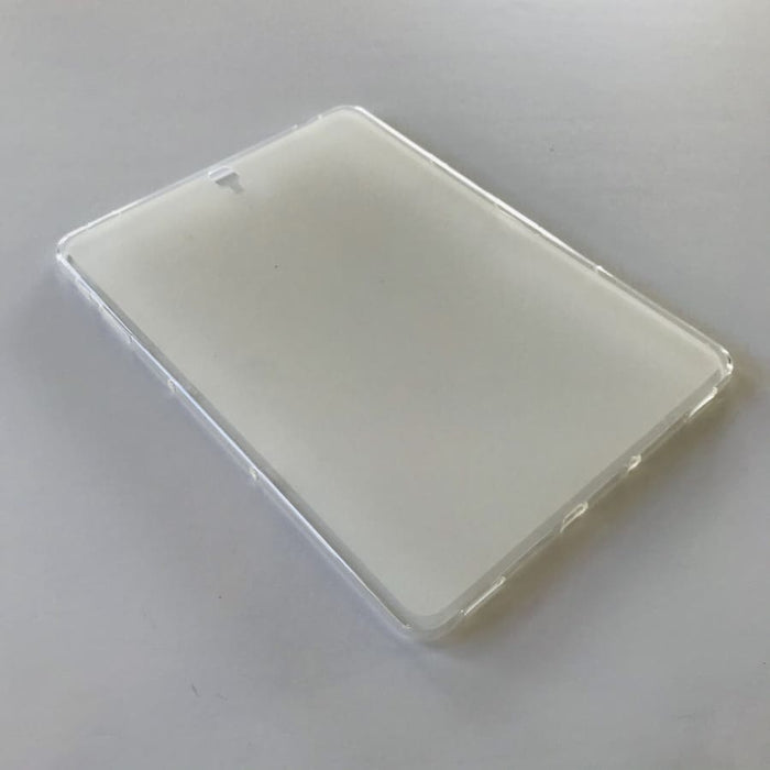 Clear silicone cover for Samsung Galaxy Tab S3 9.7-inch T820/T825 from 9eight5, providing protective and flexible tablet coverage.