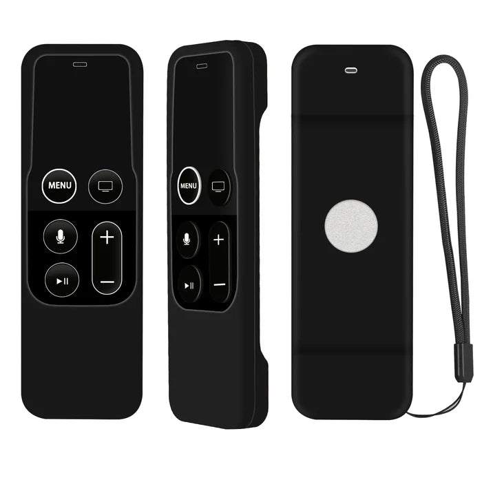 Habicare HBC silicone protective cover for Apple TV 4 remote in various colors, displaying the colorful remote case on a white background.