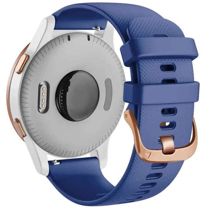 Habicare silicone replacement strap for Garmin Venu Series, available in 10 colors, designed for comfortable fit and style.