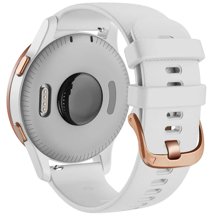 Habicare silicone replacement strap for Garmin Venu Sq series, available in multiple colors, designed for comfortable TWS fit.