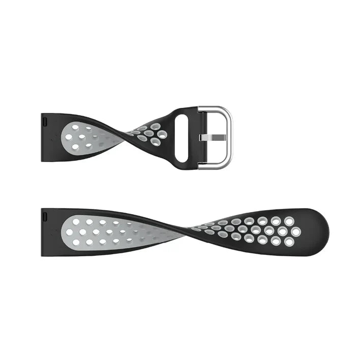 Habicare silicone sport strap for Fitbit Blaze, Versa, Versa 2, and Lite Series in multiple colors, featuring a TWS design.