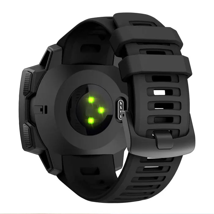 Habicare silicone sport strap for Garmin Instinct Series, 22mm TWS band in various colors, flexible and durable fitness accessory.