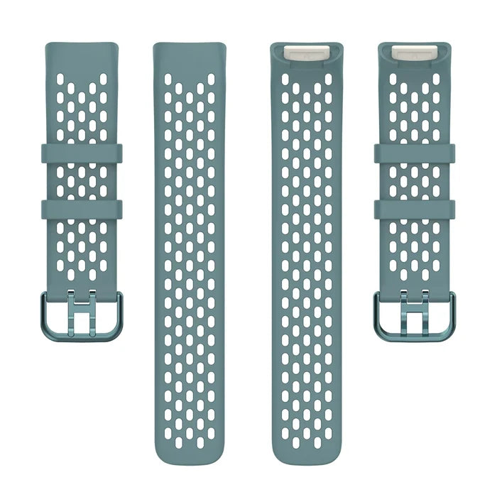 Habicare silicone sports strap for Fitbit Charge 5/6 series, TWS style, in multiple vibrant colors, designed for comfort and durability.