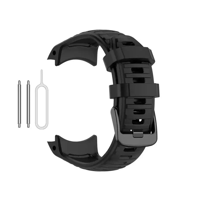 Habicare silicone strap for Garmin Instinct 2X Solar series, available in four colors, designed for comfortable wear and durability.