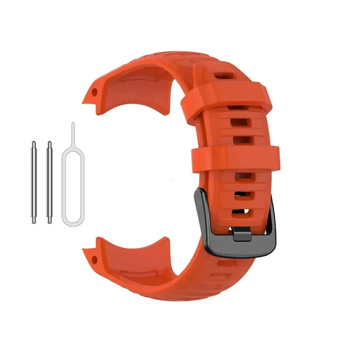 Habicare silicone strap for Garmin Instinct 2X Solar Series in four colors, designed for comfortable TWS wear.