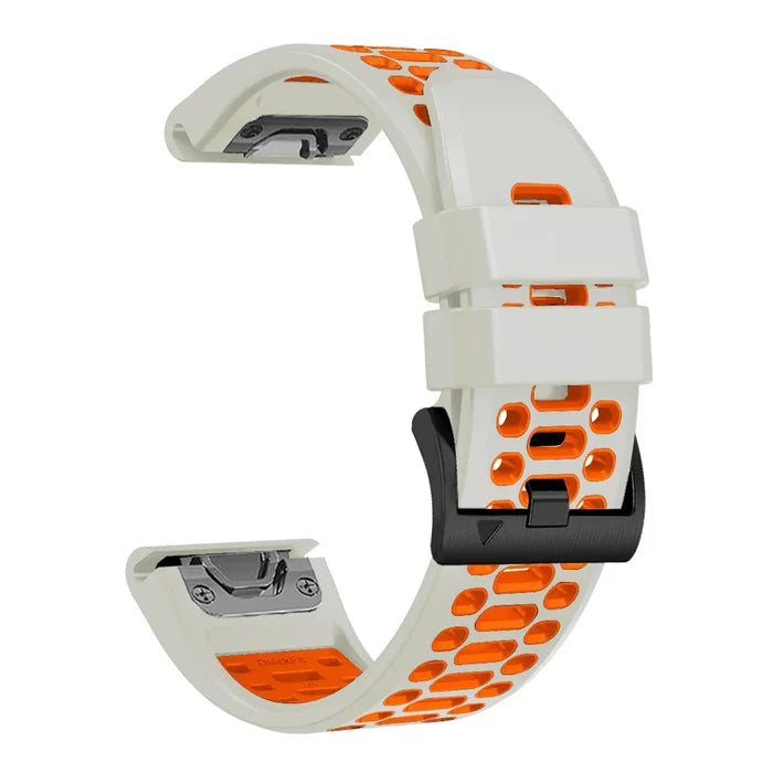 Habicare TWS silicone watch band in various colors for Garmin Fenix 5 and 5 Plus smartwatches, flexible and comfortable.