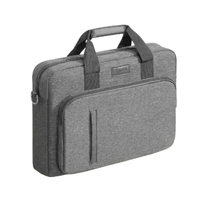 Slim Habicare 9eight5 laptop handbag designed for MacBook and Windows PCs, featuring a sleek, protective carrying case.