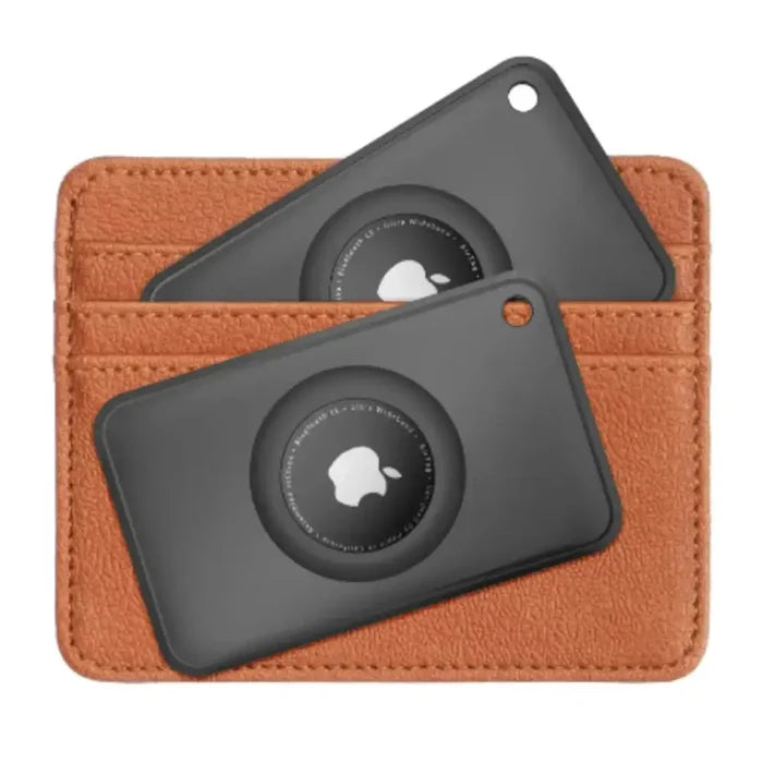 Habicare slim wallet case for Apple AirTag, card-sized holder with TWS design, compact and lightweight for everyday use.