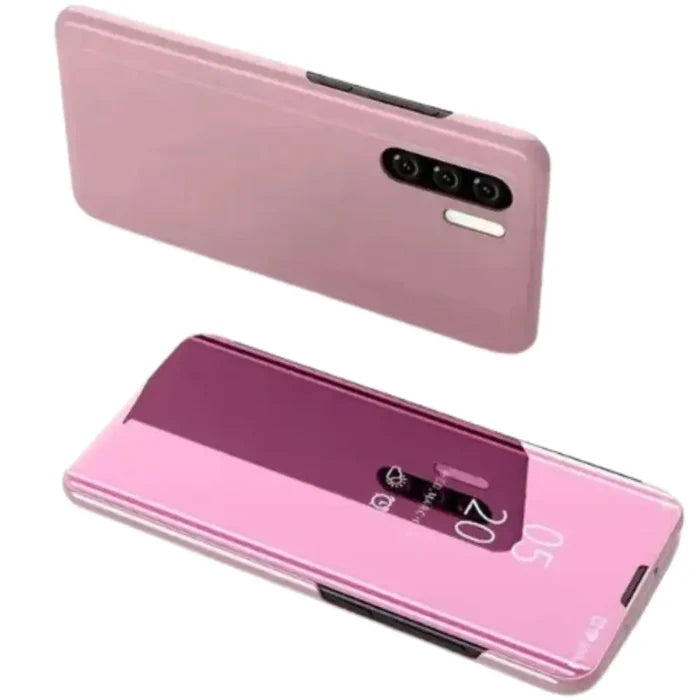Habicare 9eight5 smart mirror flip case for Samsung Galaxy Series, featuring a built-in mirror and protective cover.