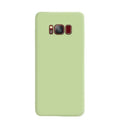 Green soft silicone cover for Samsung Galaxy Note and S Series by 9eight5, designed by Habicare, shown on the phone.