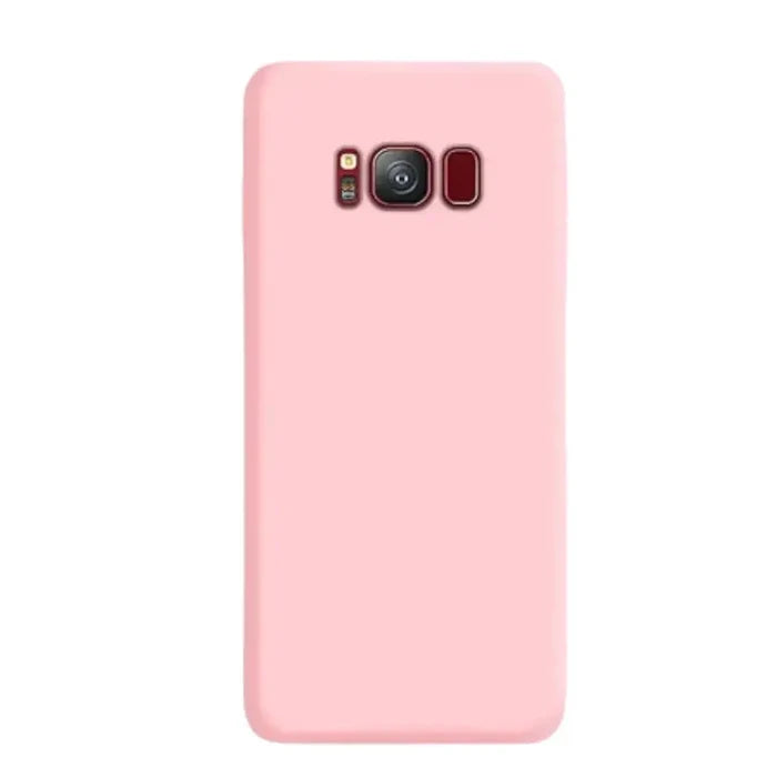 Pink soft silicone cover for Samsung Galaxy Note and S Series smartphones, by Habicare, 9eight5 brand.
