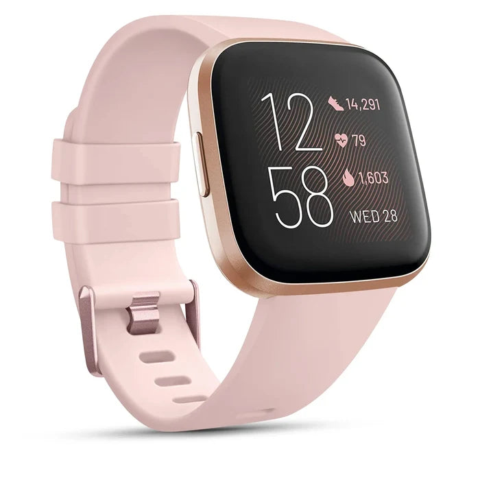 Habicare soft silicone sport band for Fitbit Versa SE, available in 26 colors, designed for comfortable wrist wear