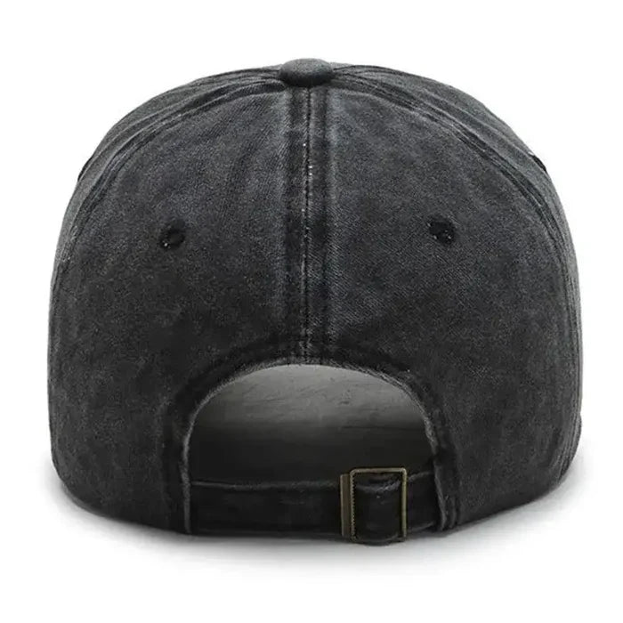 Habicare solid baseball cap in five colors, featuring a classic design and adjustable strap for a comfortable fit.