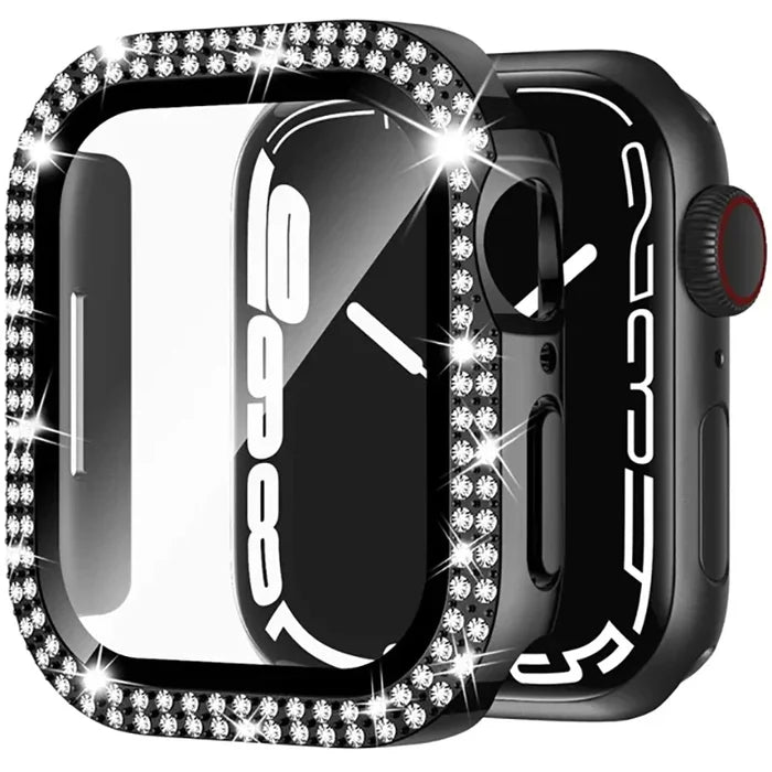 Habicare Sparkle protective case for Apple Watch Series 1-3 42mm, TWS design with shiny, glittering finish.