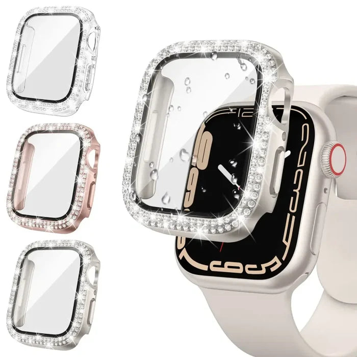 Sparkle Habicare protective case for Apple Watch SE 40mm Series, TWS, with a glittery finish and durable design.