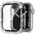 Habicare Sparkle Protective Case for Apple Watch Series 10 42mm, TWS style with glittery design around the watch face.