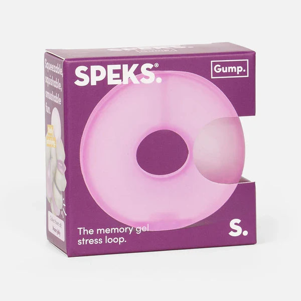 Speks Gump Loop Squish Ball Fidget Toy - Moon Jelly