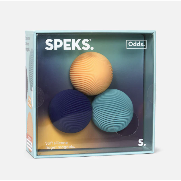 Speks Odds Silicone Magnet Fidget Toy (14+) - Blue Lines