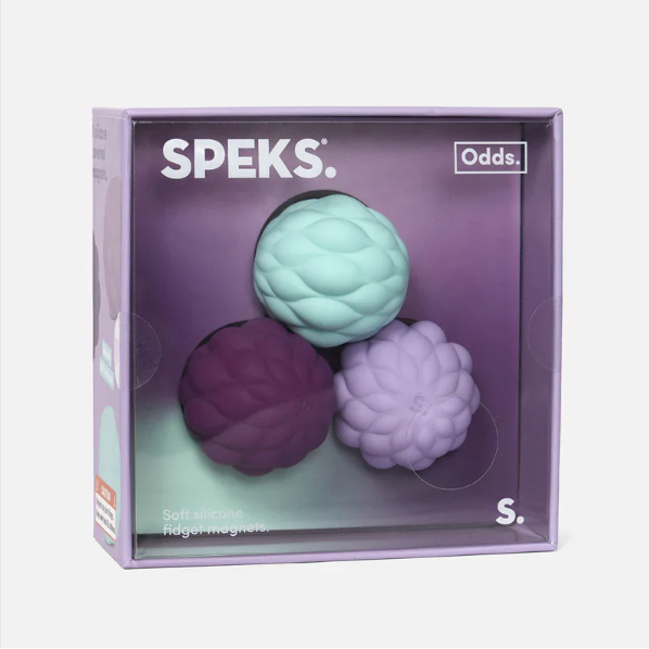 Speks Odds Silicone Magnet Fidget Toy (14+) - Purple Puffs