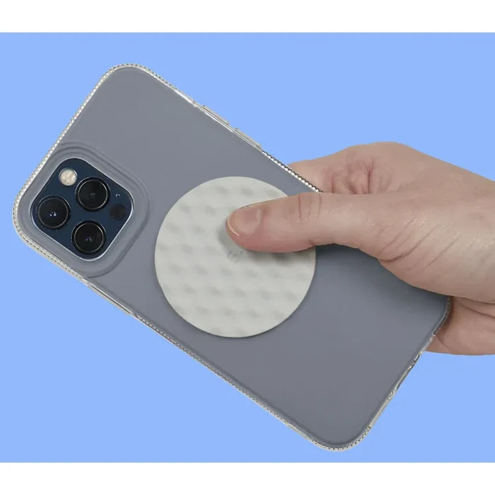 Speks Slabs Silicone Sensory Sticker - Mesh Circle Light Gray