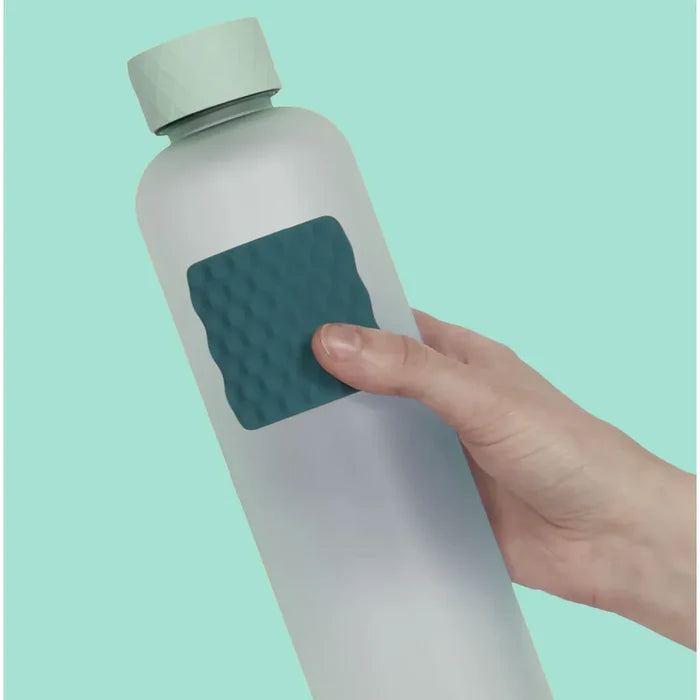 Speks Slabs Silicone Sensory Sticker - Mesh Square Dark Teal