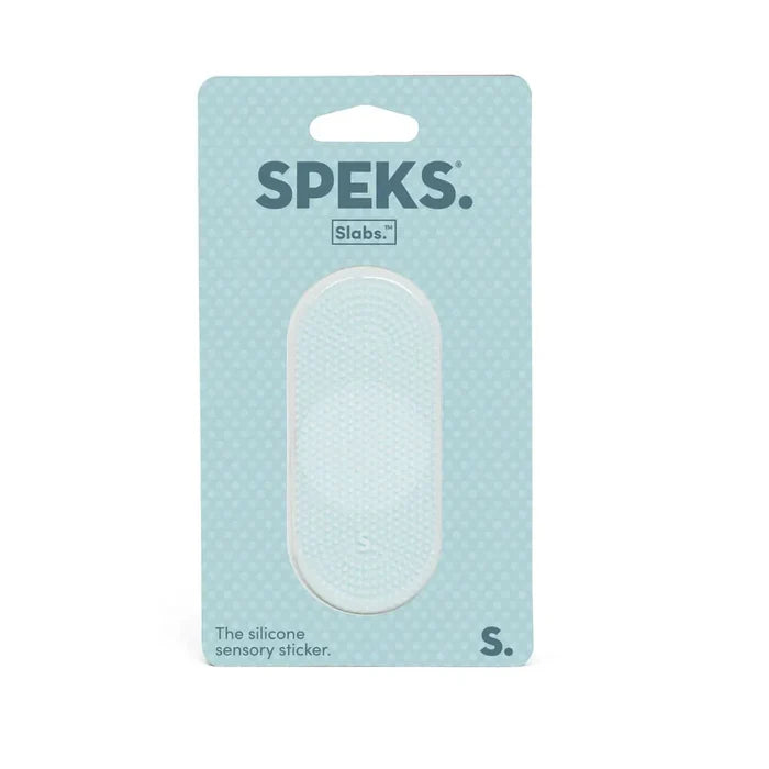 Speks Slabs Silicone Sensory Sticker - Static Tab Mint