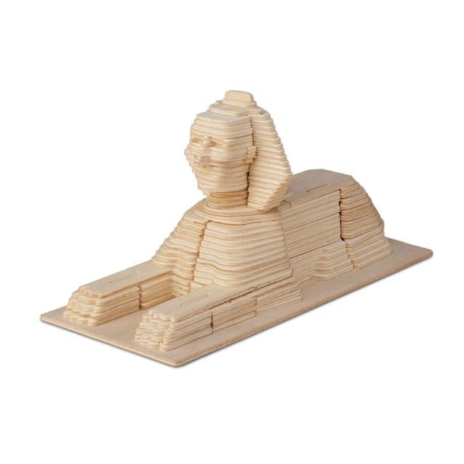 3D puzzle of the Sphinx by 9eight5, featuring detailed Egyptian sculpture and intricate assembly parts.