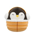 Squishmallow 8 Inch Luna the Penguin with Yellow Puffer Jacket Christmas Plush Toy - Owl & Goose Gifts