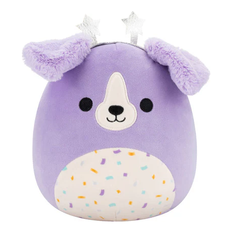 Squishmallow 5 Inch Deontay the Dog with Star Headband Plush Toy