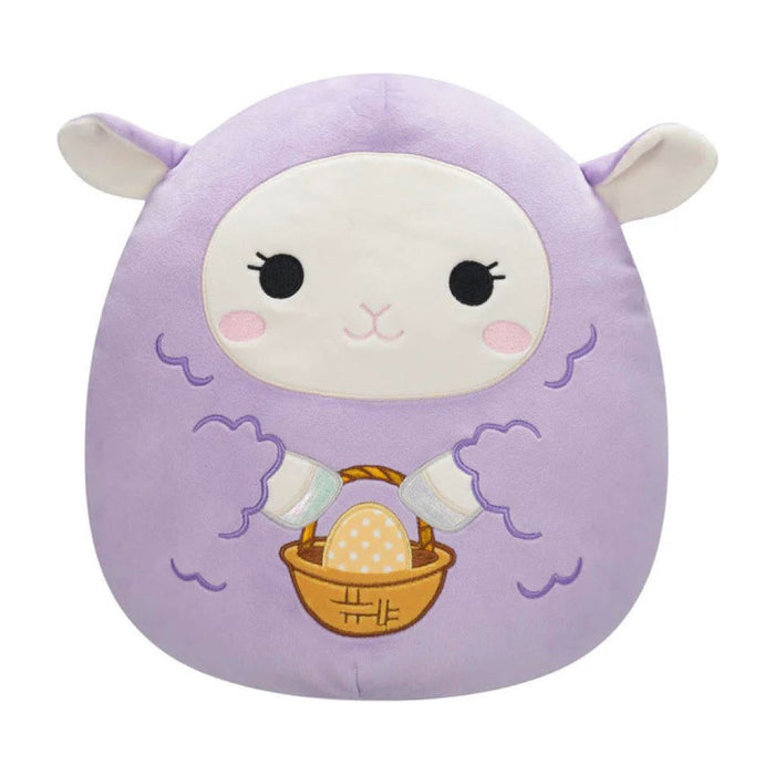 Squishmallow 5 Inch Beatrice the Lamb with Basket Easter Plush Toy - Owl & Goose Gifts